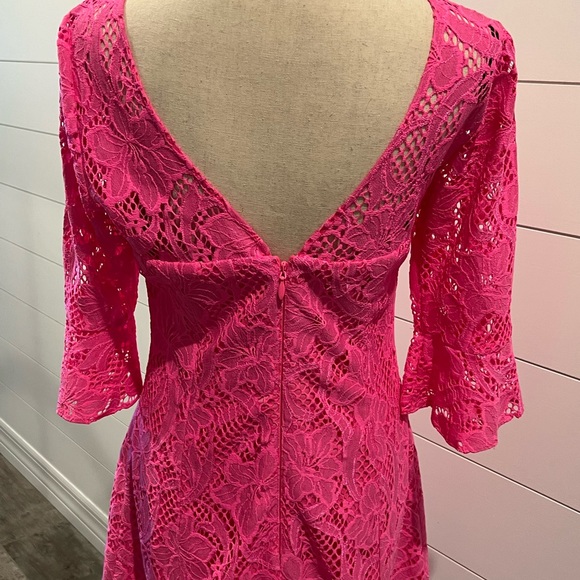 Lilly Pulitzer Allyson Pink Lace Dress - 6 - Picture 11 of 13